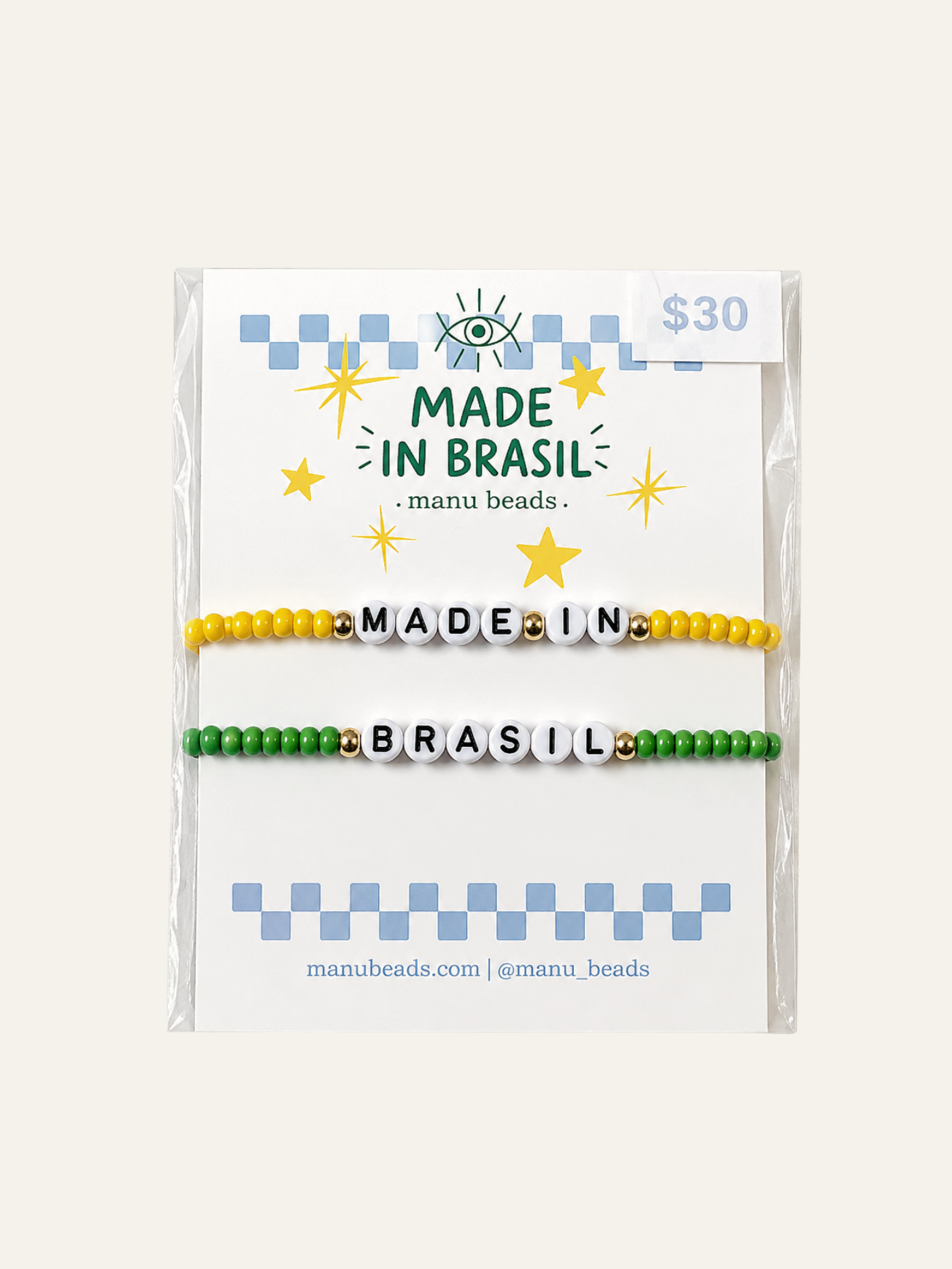 kit pulseira miçanga made in brasil