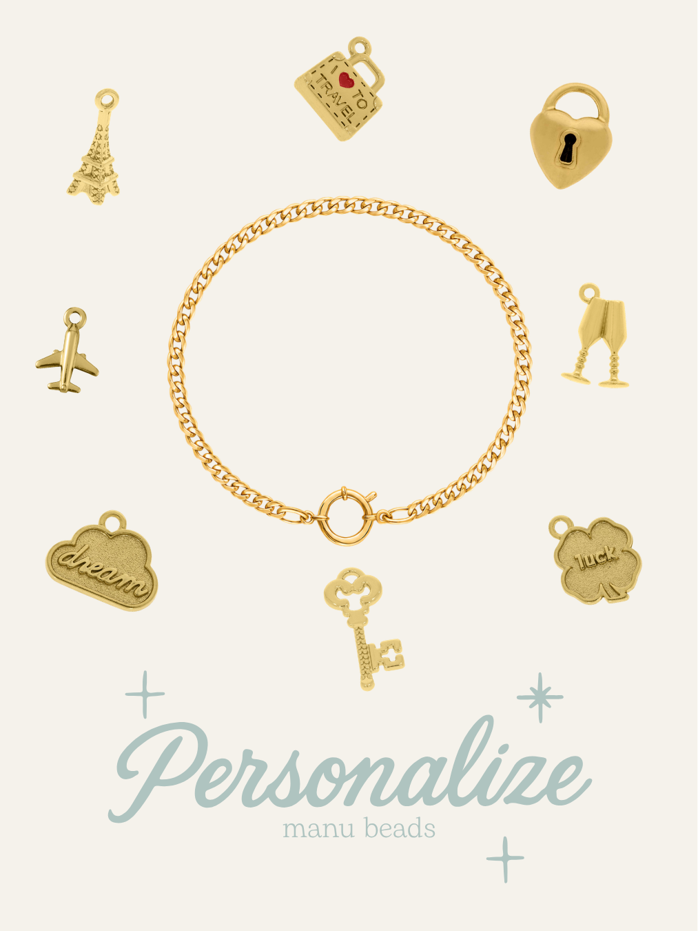 pulseira fecho boia personalizável