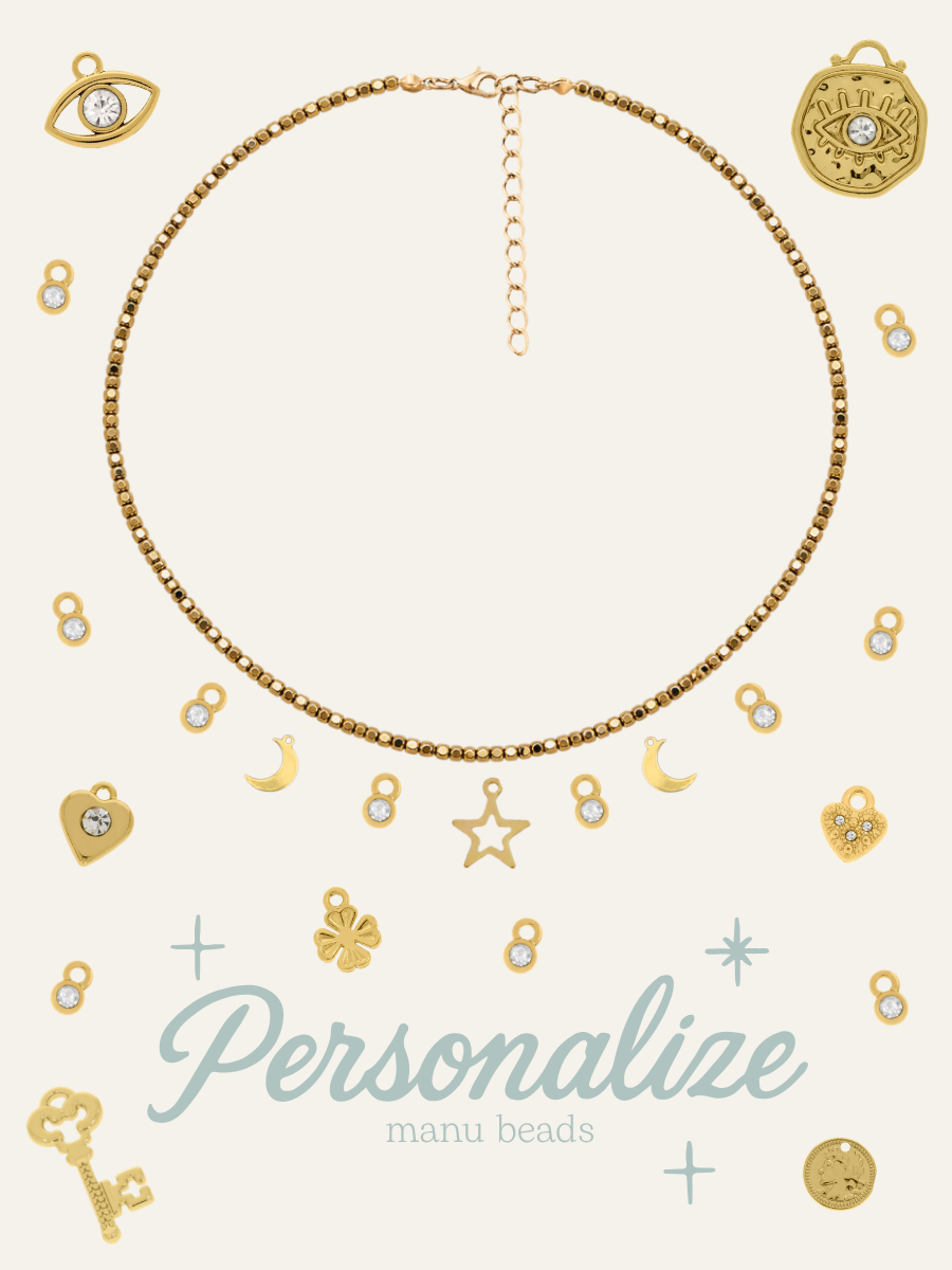 colar personalizável hematita